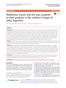 Melliferous Insects and the Uses Assigned to Their Products in The