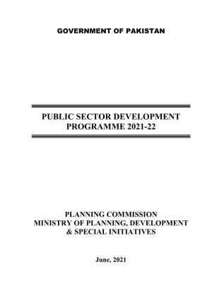 Public Sector Development Programme 2021-22