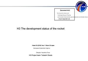 H3 the Development Status of the Rocket