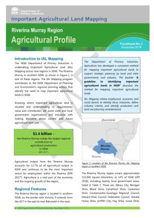 Riverina Murray Region – Agricultural Profile