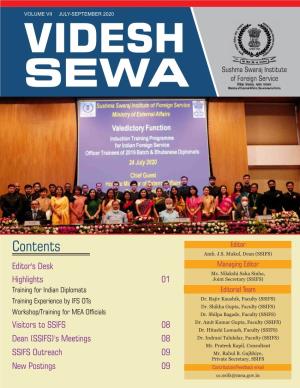 VIDESH Sushma Swaraj Institute SEWA of Foreign Service