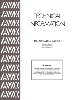 Technical Information