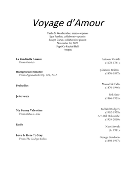 Voyage D'amour