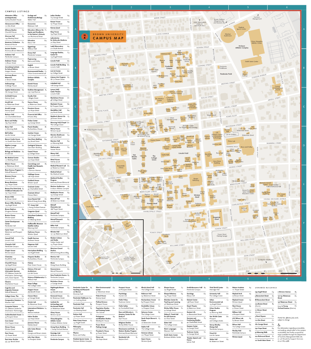 Campus Map 2005