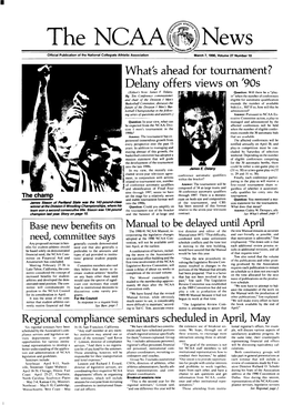 THE NCAA NEWS/March 7.1990 College Game Could Benefit from Baseball%Lockout by Jeff Shain Ing