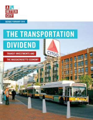 The Transportation Dividend Transit Investments And