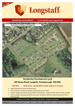 Residential Development Land Off Stowe Road, Langtoft