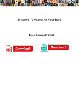 Directions to Maxwell Air Force Base
