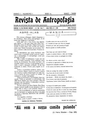 Revista De Jfatropofa|Ia Direção De ANTÔNIO DE ALCÂNTARA MACHADO Gerencia De RAUL BOPP