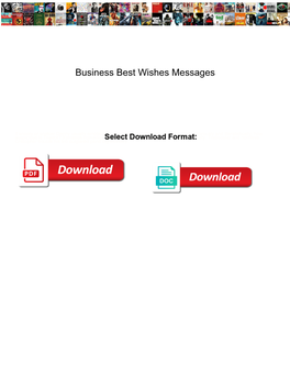 Business Best Wishes Messages