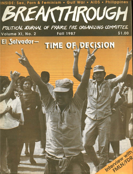 POLITICAL JOUWAL of PRHR1E. Fife OH6AH12IH6 COMMITTEE Volume XI, No. 2 Fall 1987 $1.00