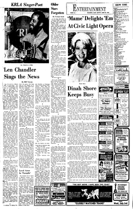 Len Chandler Sings the News ENTERTAINMENT 'Maine'