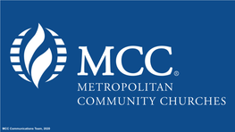 MCC Communications Team, 2020 ABOUT MCC
