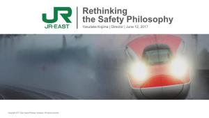 Rethinking the Safety Philosophy: Yasutake Kojima