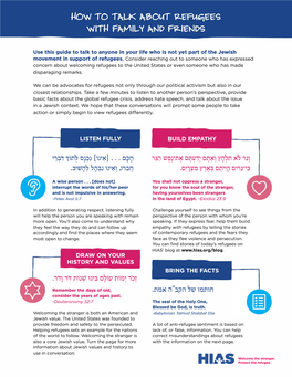 Conversational Guide to How to Talk About Refugees with Family and Friends