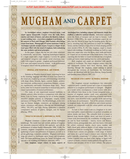 Mugham Carpet
