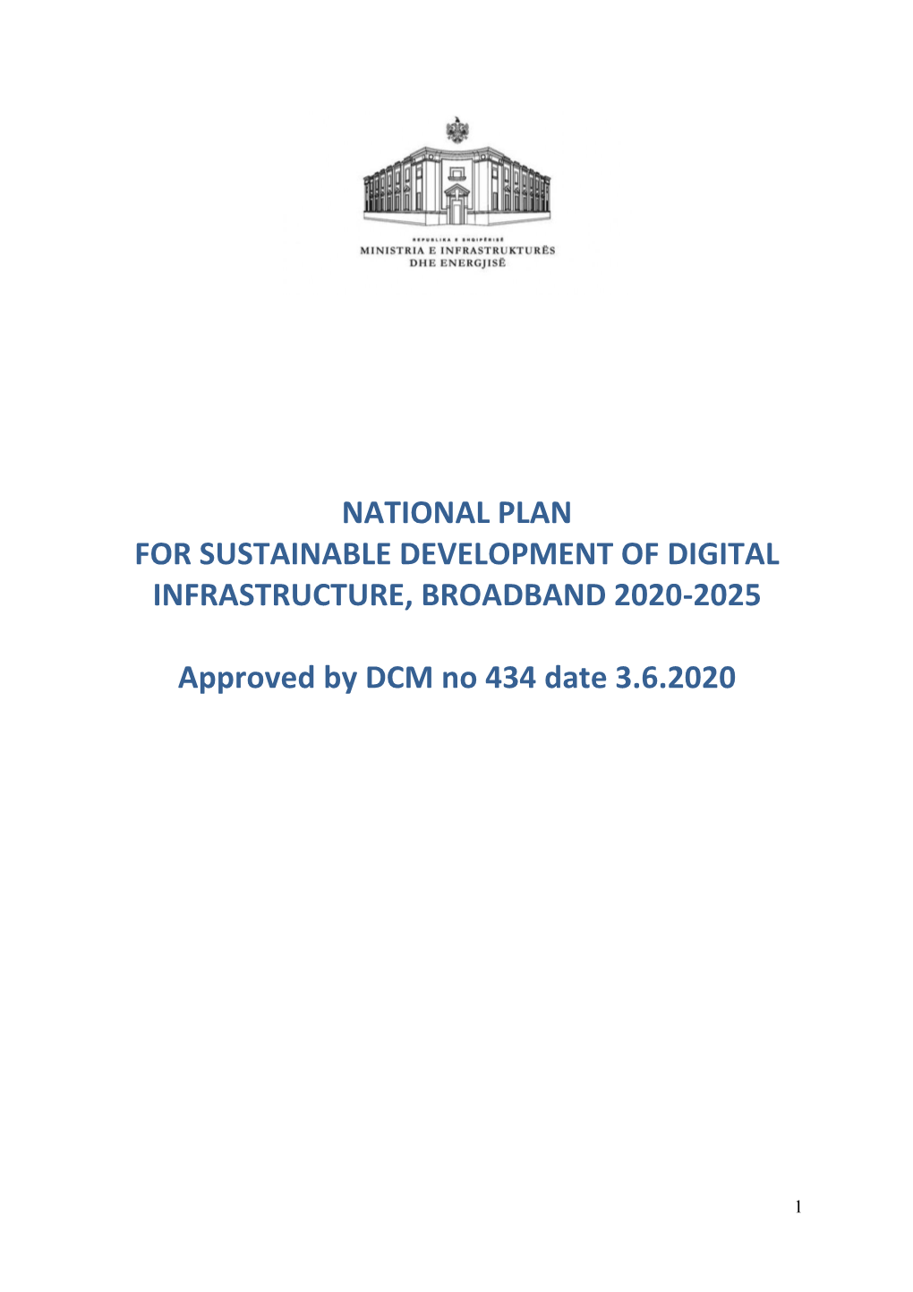 National Plan for Sustainable Development of Infrastructure