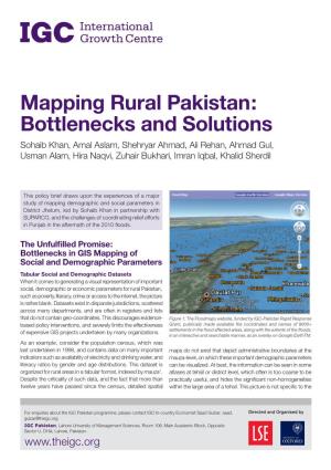 Mapping Rural Pakistan: Bottlenecks and Solutions