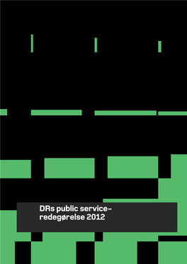 Public Service-Redegørelse 2012