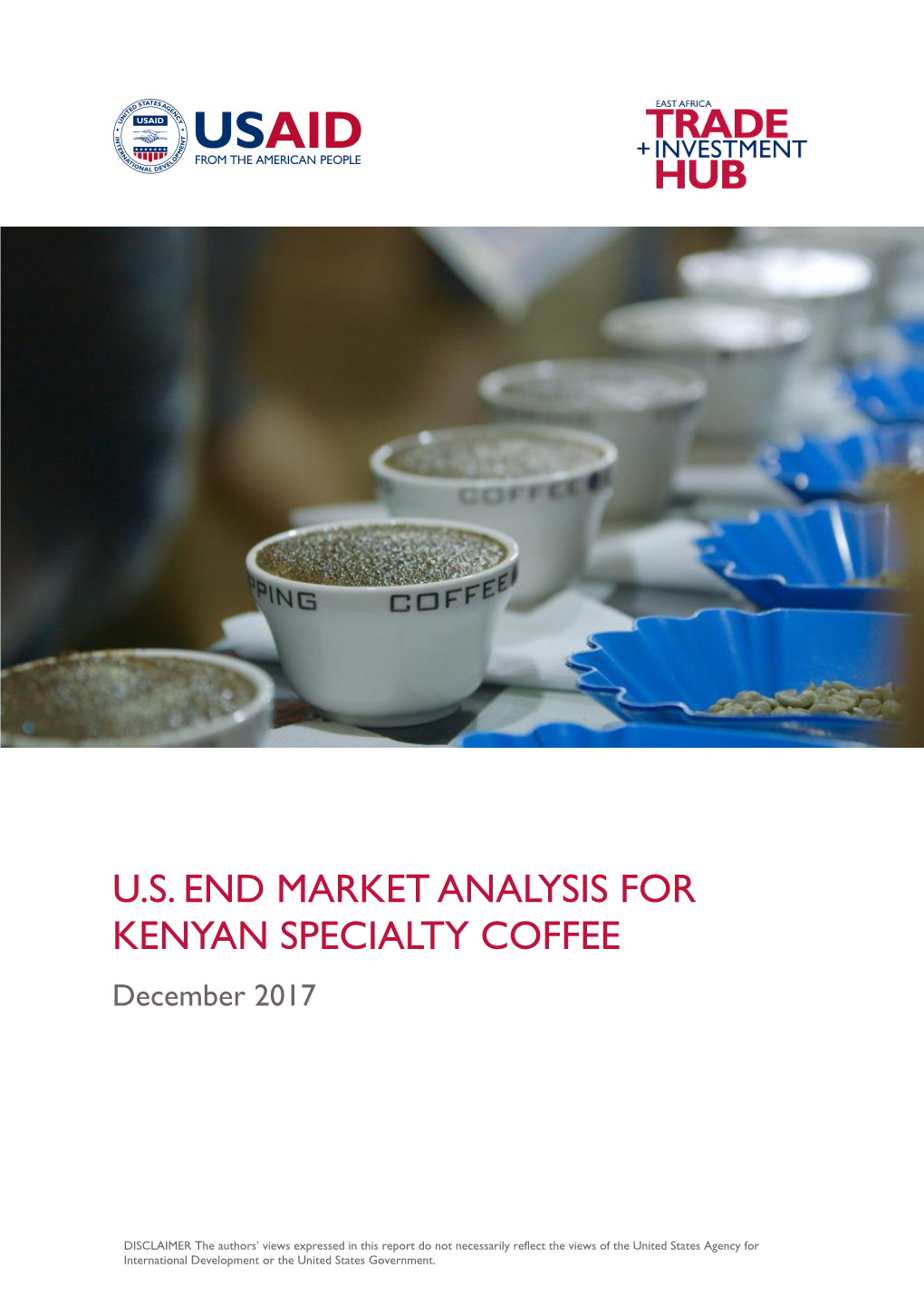 U.S. END MARKET ANALYSIS for KENYAN SPECIALTY COFFEE December 2017