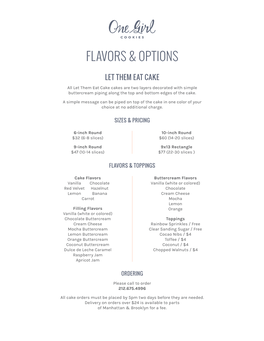Flavors & Options