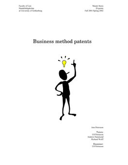 Business Method Patents