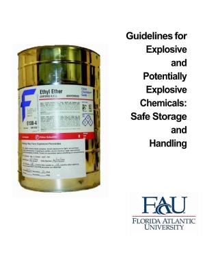 Potentially Explosive Chemicals: Safe Storage and Handling