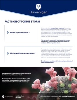 Facts on Cytokine Storm