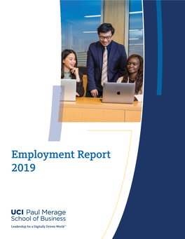 Employment Report 2019 MBA Class of 2019 Full-Time Employment Statistics