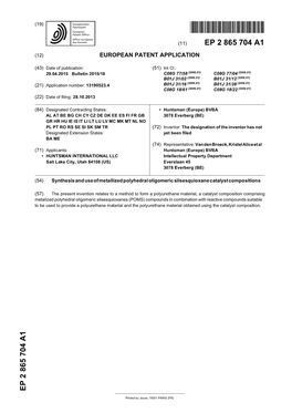 Synthesis and Use of Metallized Polyhedral Oligomeric Silsesquioxane Catalyst Compositions