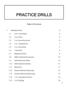 Iowa Energy Practice Drills