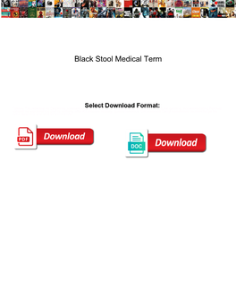 Black Stool Medical Term