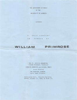 William Primrose
