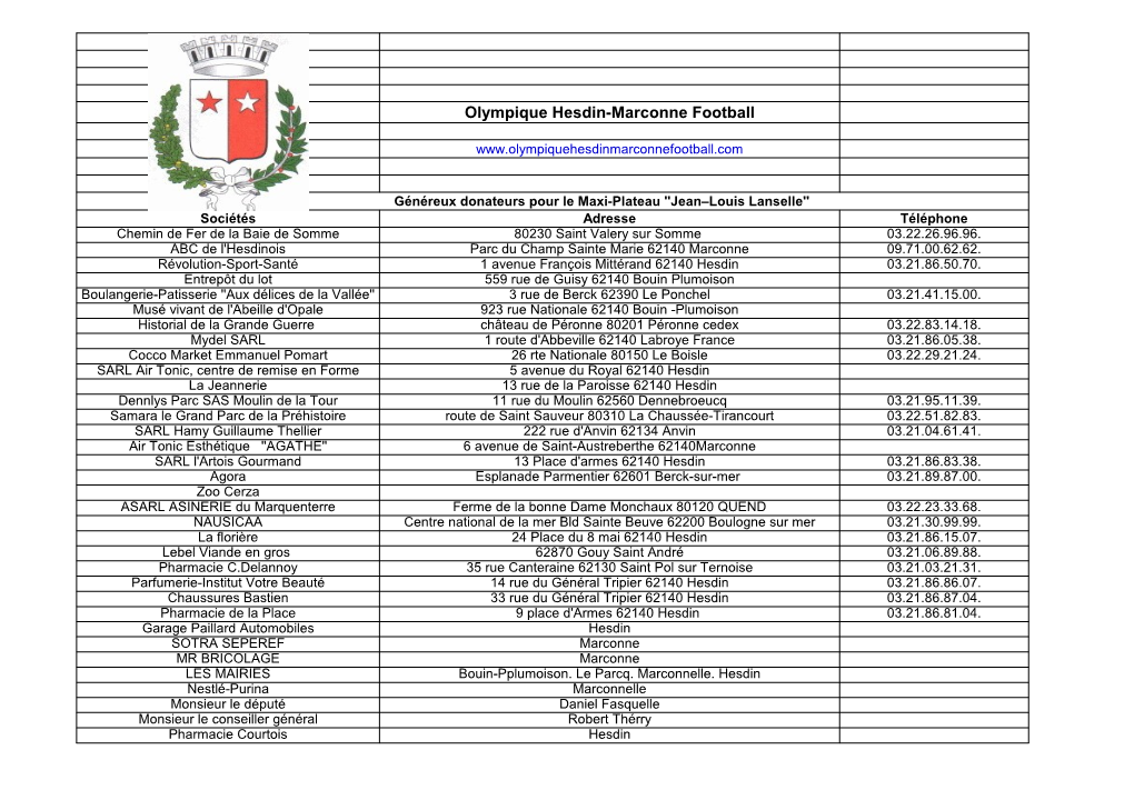 Olympique Hesdin-Marconne Football