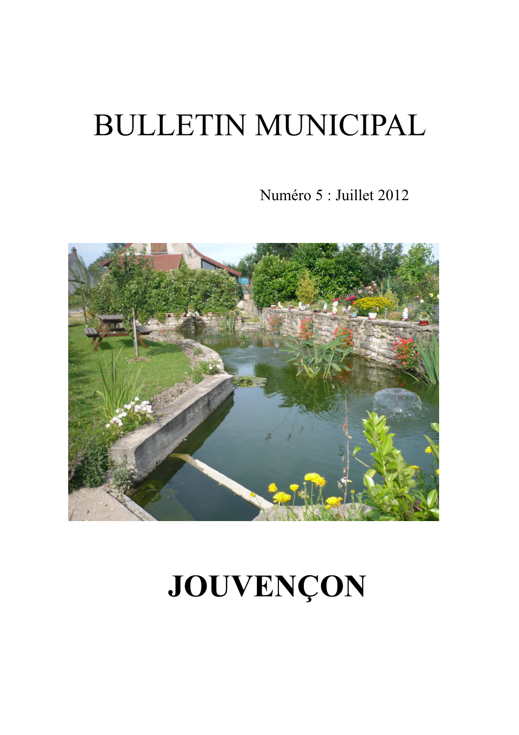 Bulletin Municipal Jouvençon