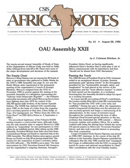 OAU Assembly XXII