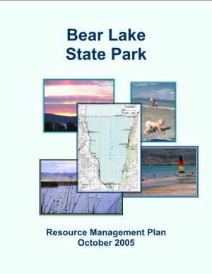 Bear Lake State Park