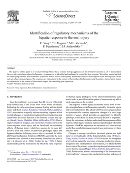 Identification of Regulatory Mechanisms of the Hepatic