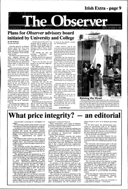 What Price Integrity? an Editorial