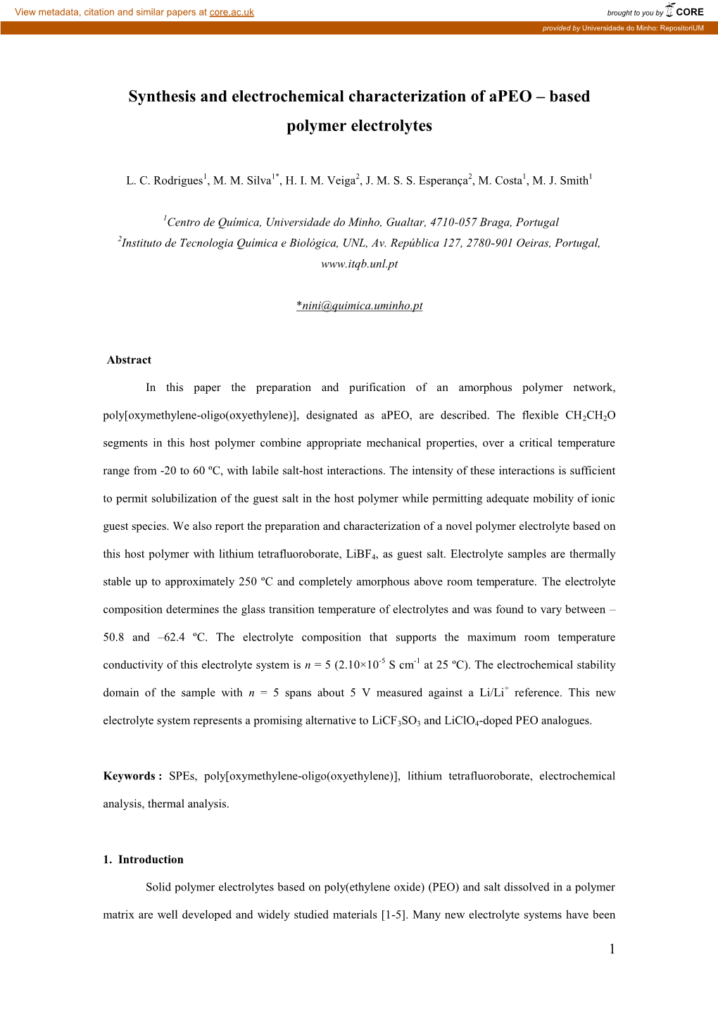 Lithium Perchlorate Blend Electrolytes