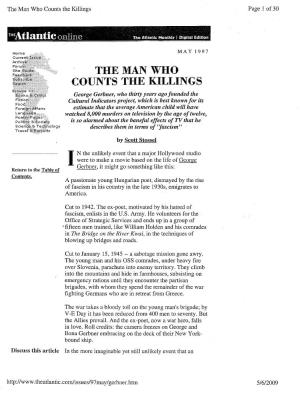 The Man Who Counts the Killings Page 1 of 30