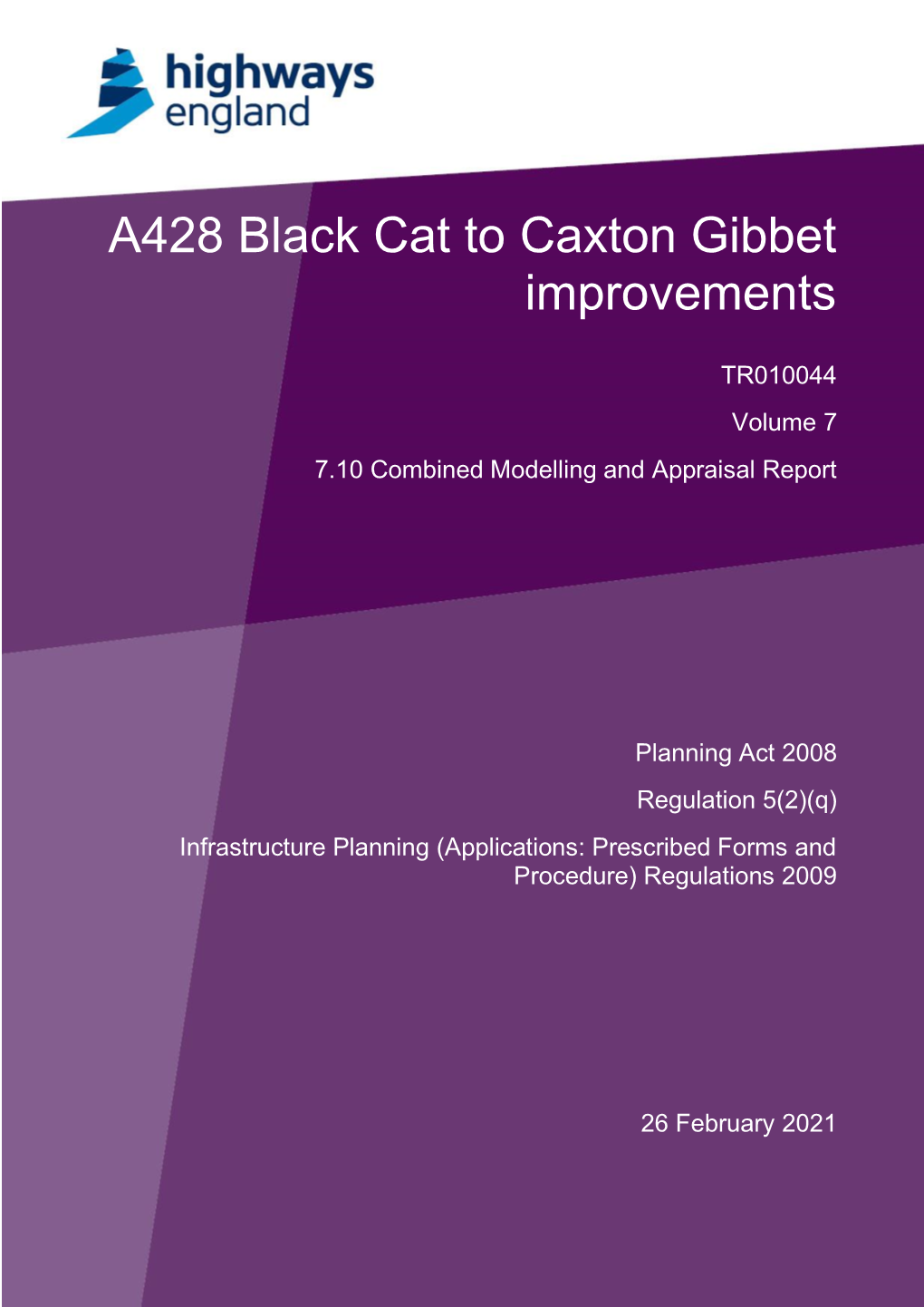 A428 Black Cat to Caxton Gibbet Improvements