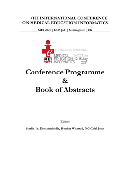 Conference Programme & Book of Abstracts
