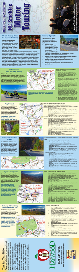 NC Smokies Aware of Loose Gravel After Rain, Slippery Wet Leaves in the Fall, Tunnels and Curves, and Wildlife