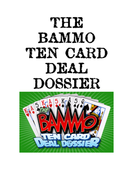 Bammo Ten Card Deal Dossier-01-2015-02-15-TOC.Pdf