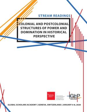 Colonial and Postcolonial Structures of Power and Domination in Historical Perspective