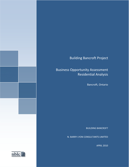 Building Bancroft Project Business Opportunity Assessment