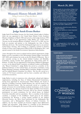 Judge Sarah Evans Barker