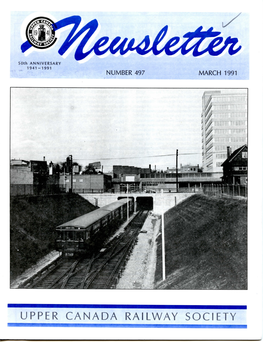 UPPER CANADA RAILWAY SOCIETY 2 • UCRS Newsletter • March 1991