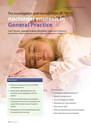 Nocturnal Enuresis in General Practice